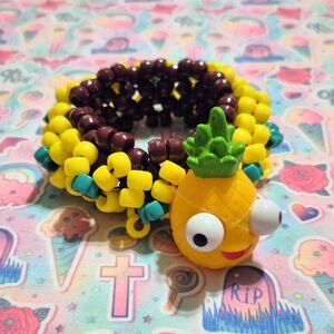 Pineapple Kandi Cuff